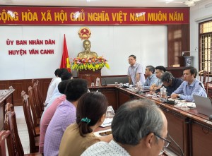 Công bố quyết định thanh tra tại huyện Vân Canh.