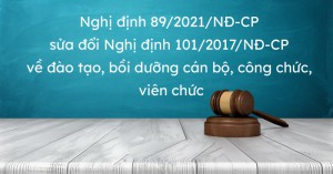 Một số quy định mới của Chính phủ về đào tạo, bồi dưỡng cán bộ, công chức, viên chức.