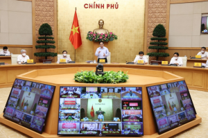 Ảnh minh họa: Thủ tướng Phạm Minh Chính chủ trì họp trực tuyến Chính phủ với các địa phương
