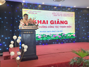 Đồng chí Trịnh Xuân Long phát biểu khai mạc Hội nghị