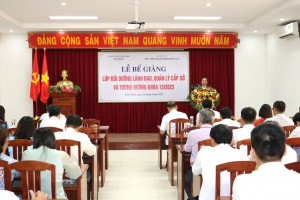 PGS.TS Triệu Văn Cường, Thứ trưởng Bộ Nội vụ phát biểu tại buổi Lễ