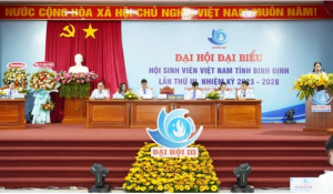 Quang cảnh Đại hội Hội Sinh viên Việt Nam tỉnh Bình Định, nhiệm kỳ 2023 - 2028