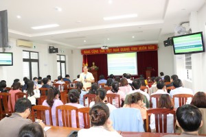 Đồng chí Lê Minh Tuấn, Giám đốc Sở quán triệt, triển khai Nghị quyết
