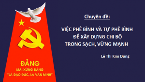 Chi bộ Văn phòng sinh hoạt chuyên đề: Tự phê bình và phê bình để xây dựng chi bộ trong sạch vững mạnh