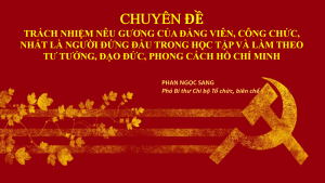 Chi bộ Tổ chức, Biên chế sinh hoạt chuyên đề: “Trách nhiệm nêu gương của đảng viên, công chức, nhất là người đứng đầu trong học tập và làm theo tư tưởng, đạo đức, phong cách Hồ Chí Minh”.