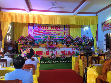 Đại hội Đại biểu Giáo Hội Phật giáo Việt Nam (GHPGVN) huyện Tuy Phước lần thứ VII, nhiệm kỳ 2021-2026.