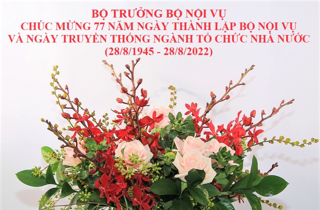 Thư chúc mừng của Bộ trưởng Phạm Thị Thanh Trà nhân dịp kỷ niệm 77 năm Ngày truyền thống ngành Tổ chức nhà nước (28/8/1945 – 28/8/2022)