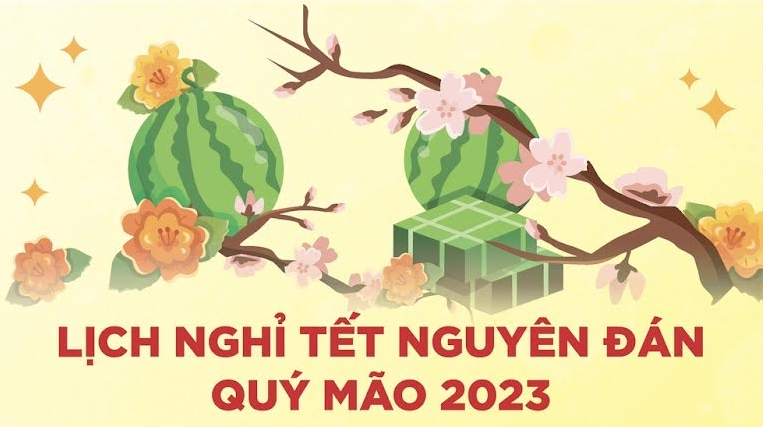 Lịch nghỉ Tết Nguyên đán Quý Mão 2023