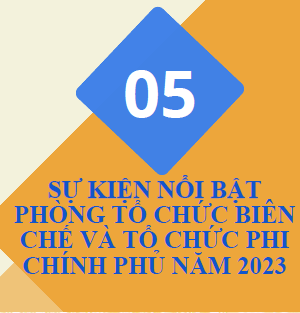 NHỮNG SỰ KIỆN NỔI BẬT PHÒNG TỔ CHỨC BIÊN CHẾ VÀ TỔ CHỨC PHI CHÍNH PHỦ NĂM 2023