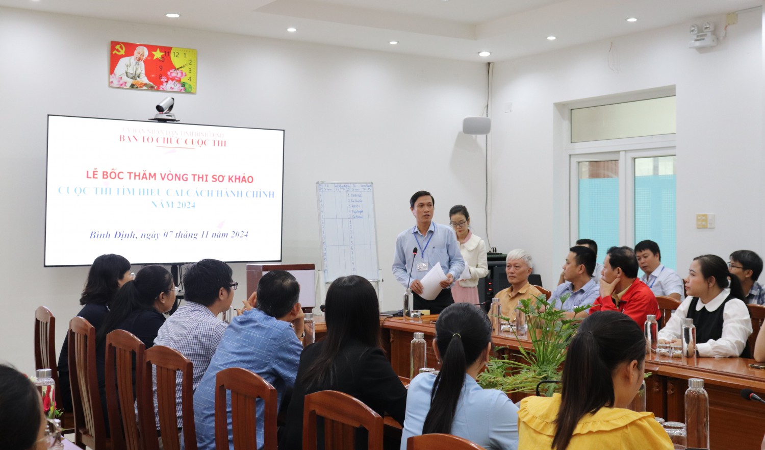 Kết quả bốc thăm bảng thi, lượt thi Vòng sơ khảo Cuộc thi Tìm hiểu cải cách hành chính tỉnh Bình Định năm 2024