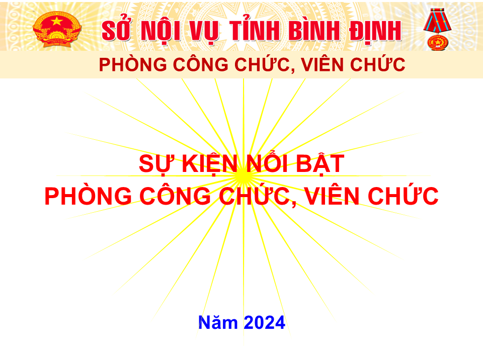 05 SỰ KIỆN NỔI BẬT  PHÒNG CÔNG CHỨC, VIÊN CHỨC