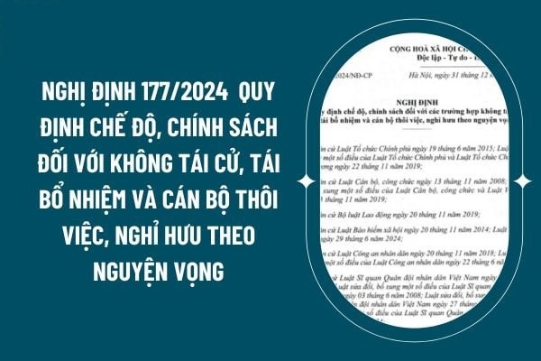 Quy định mới về chế độ, chính sách đối với các trường hợp không tái cử, tái bổ nhiệm; cán bộ thôi việc, nghỉ hưu theo nguyện vọng.